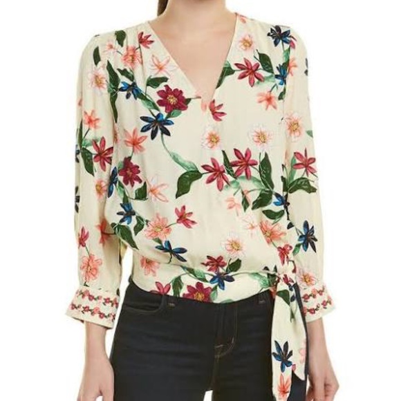 Laundry By Shelli Segal Tops - Laundry by Shelli Segal Twin Wrap Floral Blouse